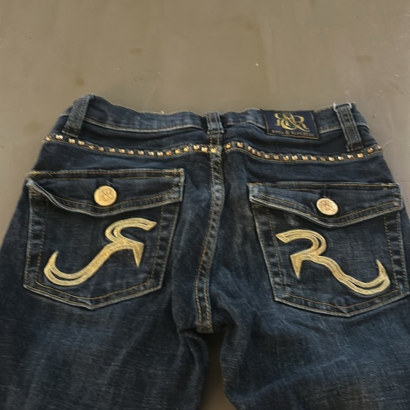 Rock and Republic Jeans. Size 0. Gold bling on side and back. - Picture 4 of 6
